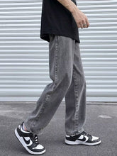Men Jeans Smoky Gray Jeans Summer Baggy Straight Trousers